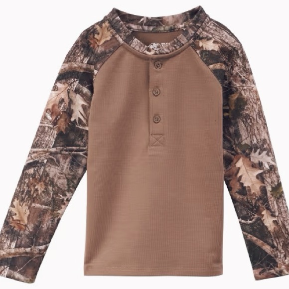 Bass Pro Shops Other - Bass Pro Shop (3T/3A) Toddler Camo Henley Shirt- Longsleeve